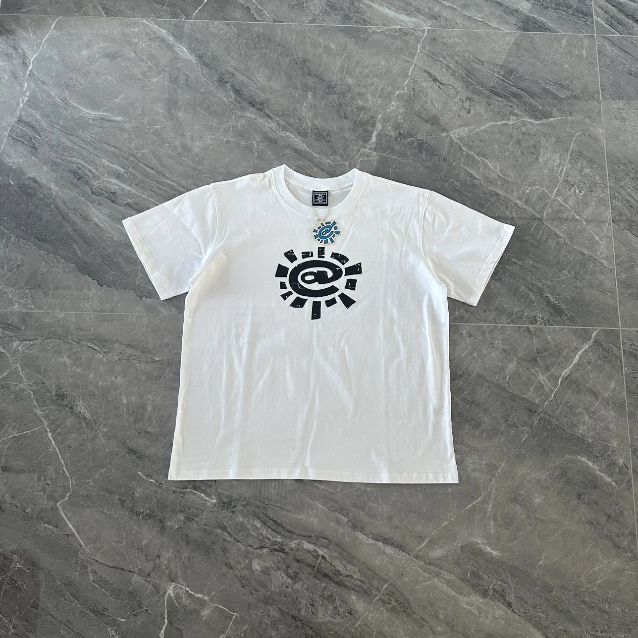 Design Sun Eye Logo White T-Shirt - 6