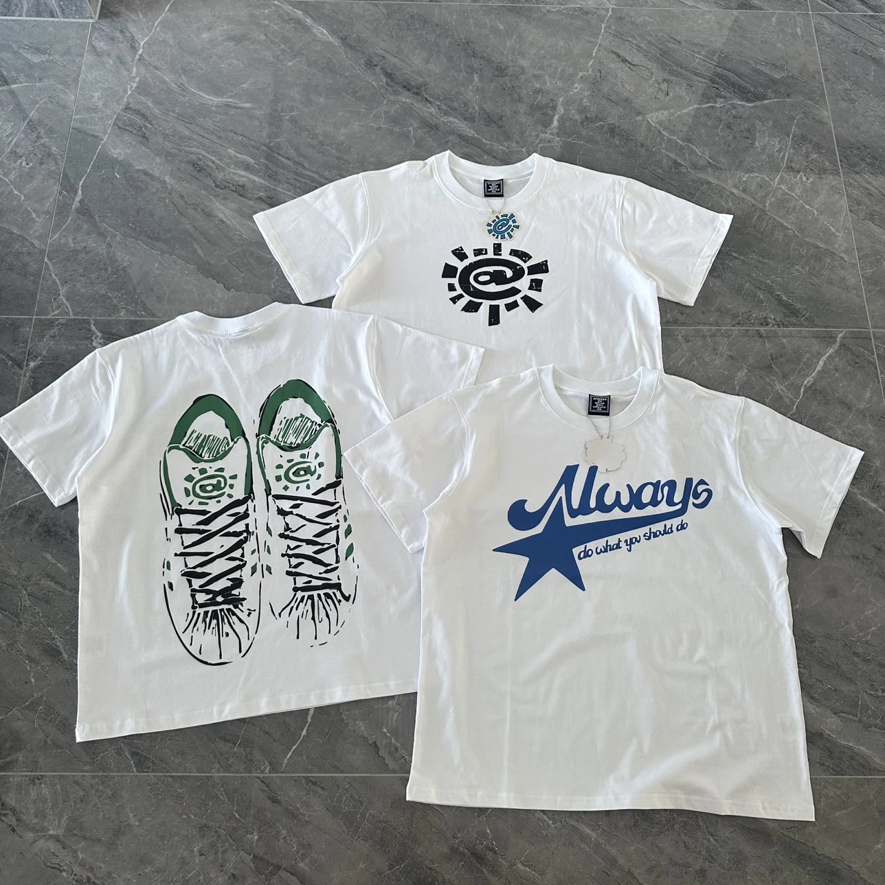 Design Sun Eye Logo White T-Shirt - 3