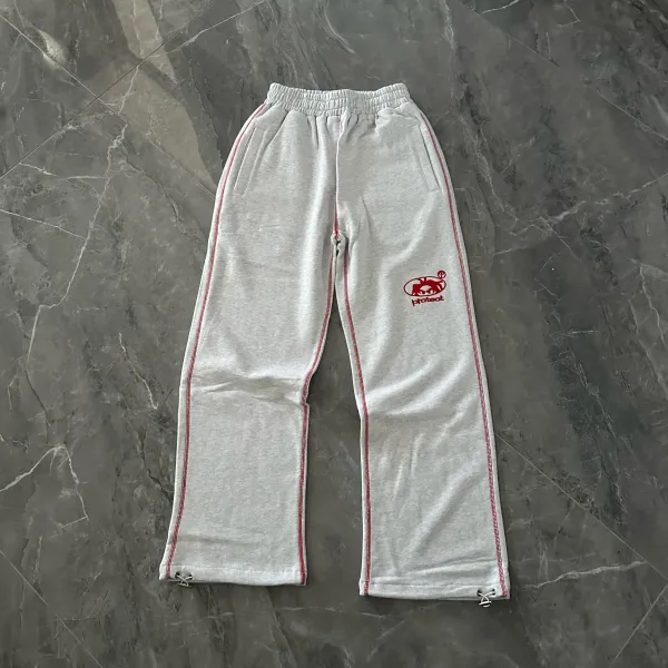 Protect PT01-1 Cropped Zip-Up Hoodie and Sweatpants Set Gray - 3