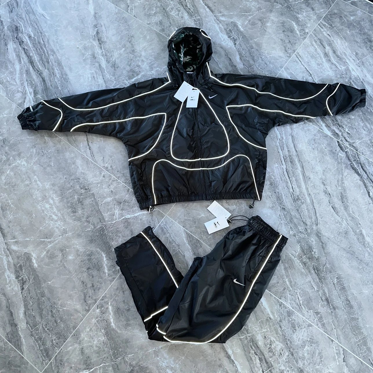 Nike Black Reflective Tracksuit Set