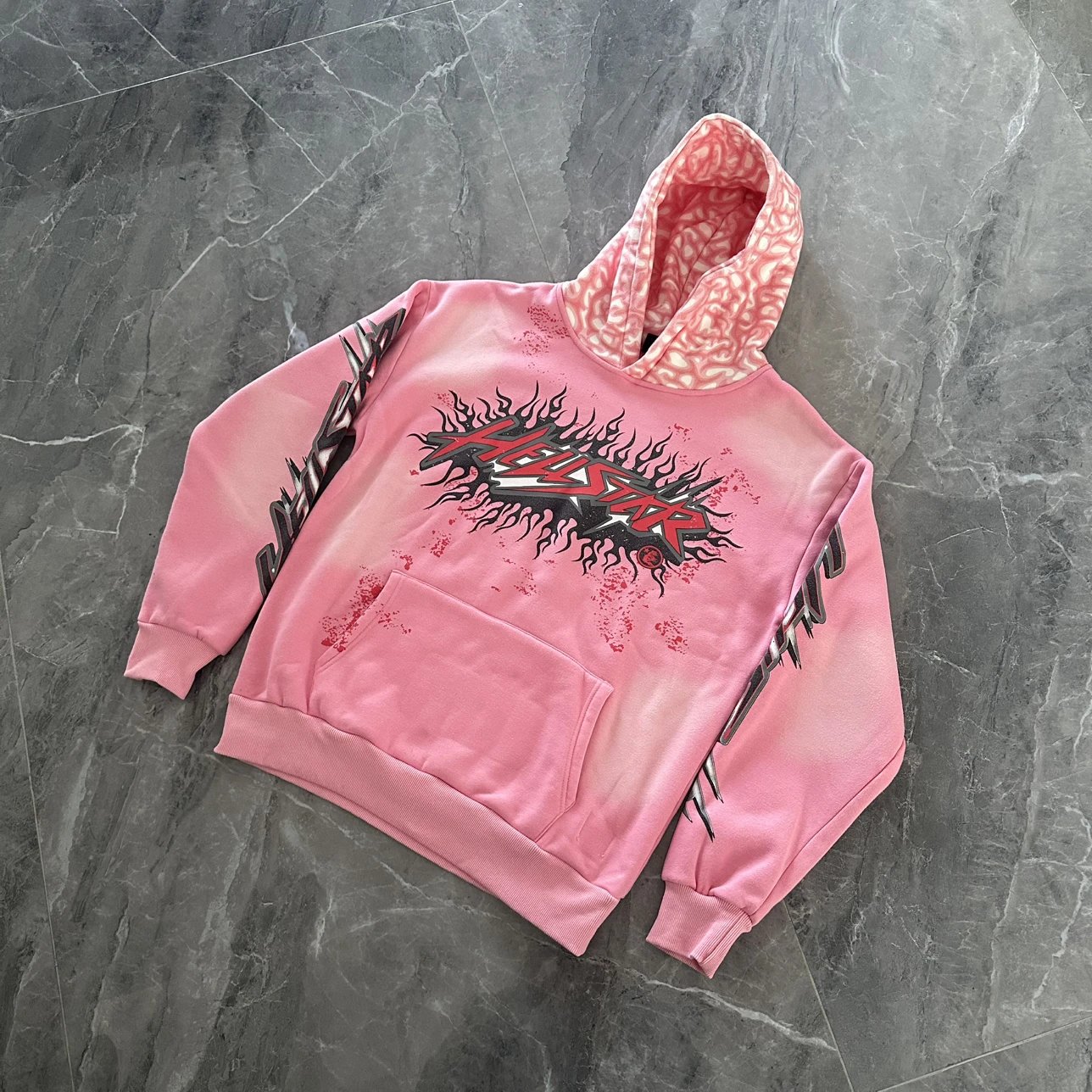 Pink Flame Graphic Hoodie