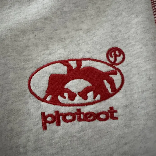 Protect PT01-1 Cropped Zip-Up Hoodie and Sweatpants Set Gray - 14