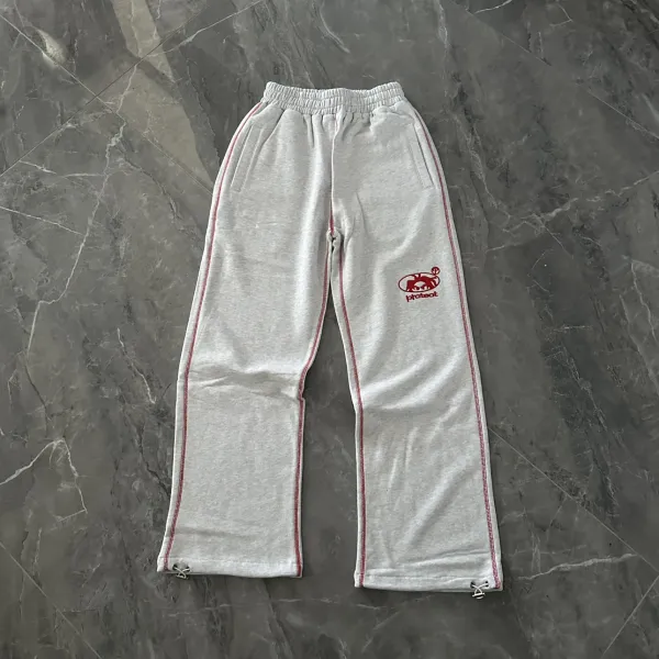 Protect PT01-1 Cropped Zip-Up Hoodie and Sweatpants Set Gray - 12