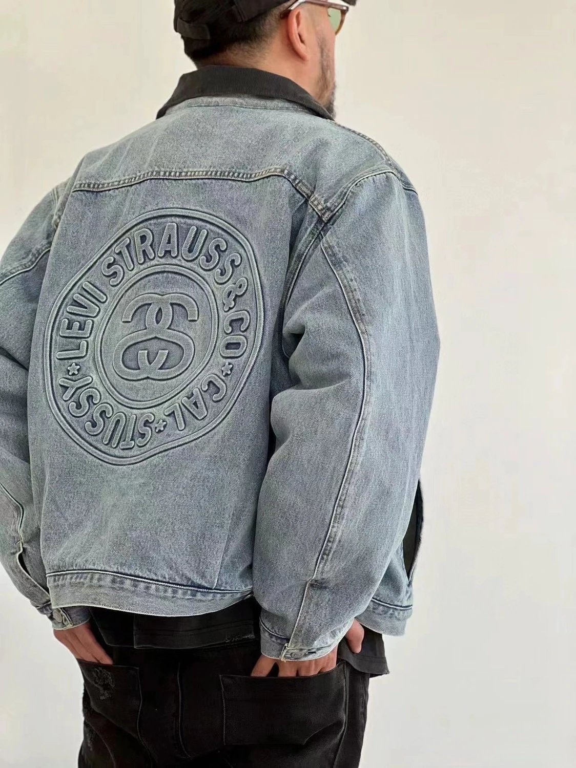 Levi Strauss & Co. Embossed Logo Denim Jacket
