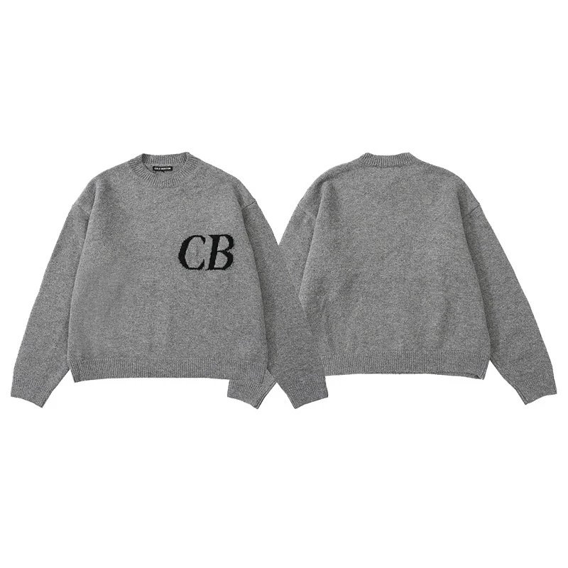 CB Letter Jacquard Knit Sweater photo 2