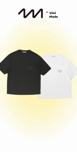 thumbnail for [Vini26ss In Stock] AC Pocket Short Sleeve 1996 Pocket Print T-shirt Black + White