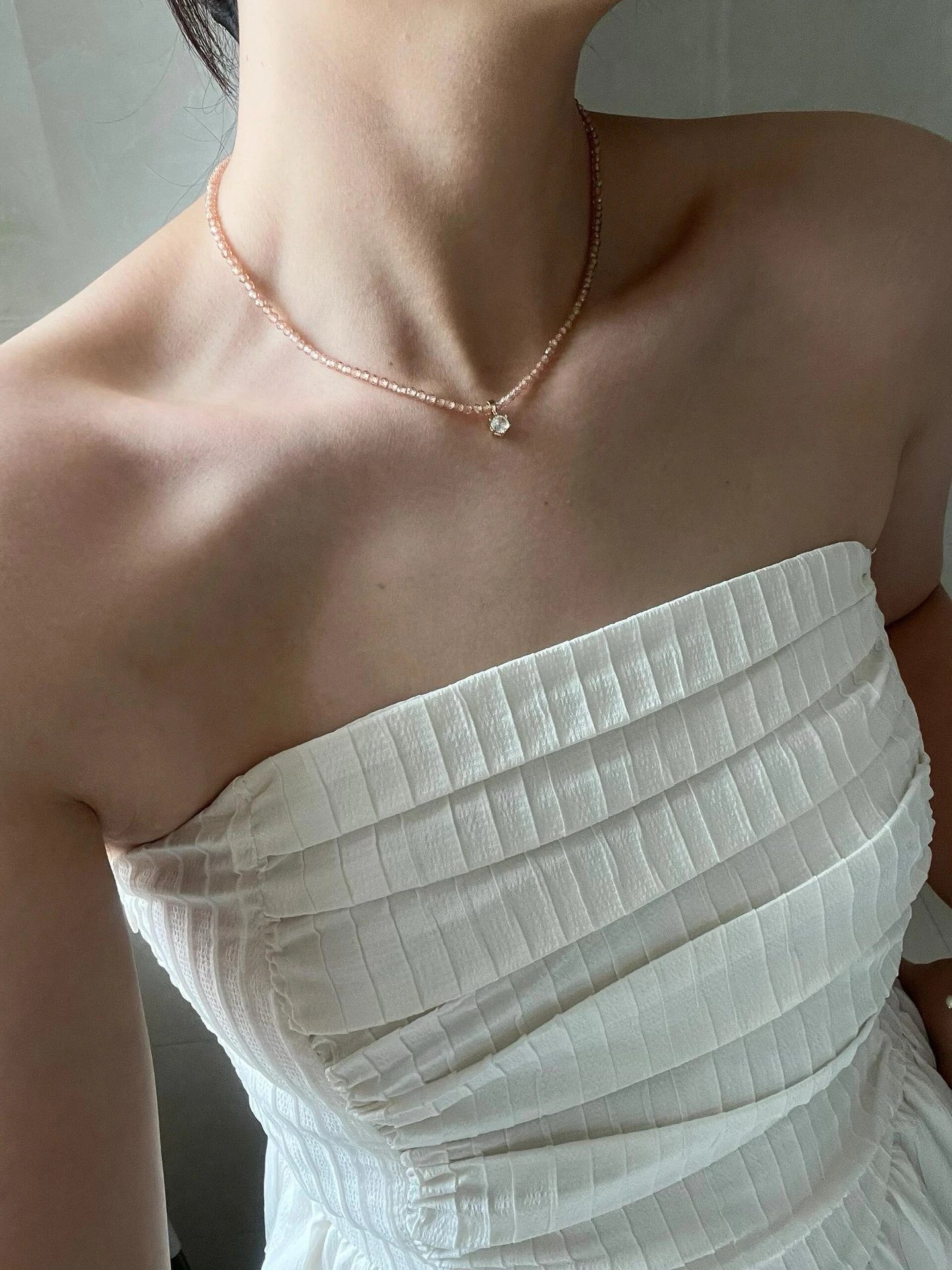 Qingdao Jewelry Factory - Craftsman-grade ❗️Flash to the point of blindness✨ | Domestic high-quality moissanite pendant beaded necklace/bracelet/earrings