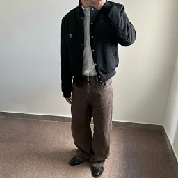 thumbnail for Xiaolan spot p 100% worsted wool baseball uniform cotton suit