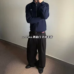 thumbnail for Xiaolan spot ce stand-up collar cashmere sweater