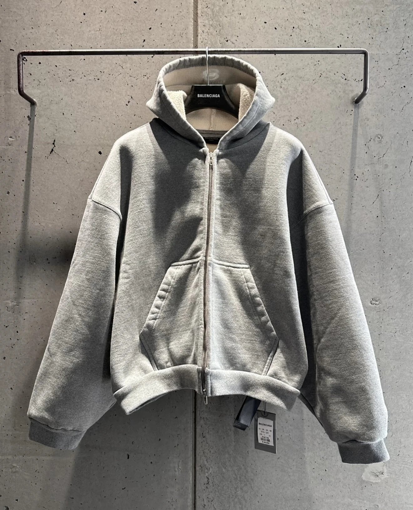 (In stock) BLCG 24fw Show Style Thick, Heavy Grey High Weight Embroidered David Clothes
