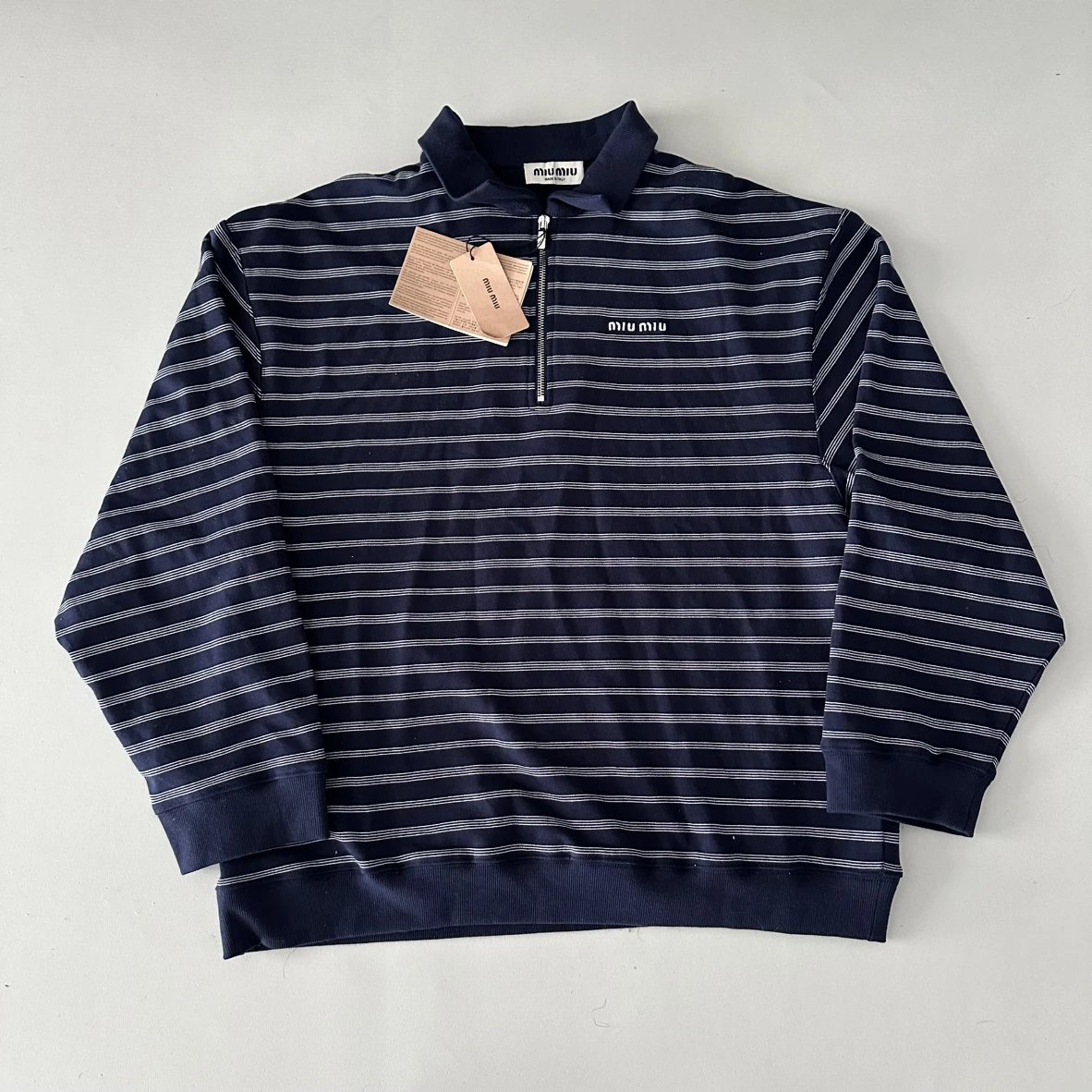 Miu Miu Striped Sleeve