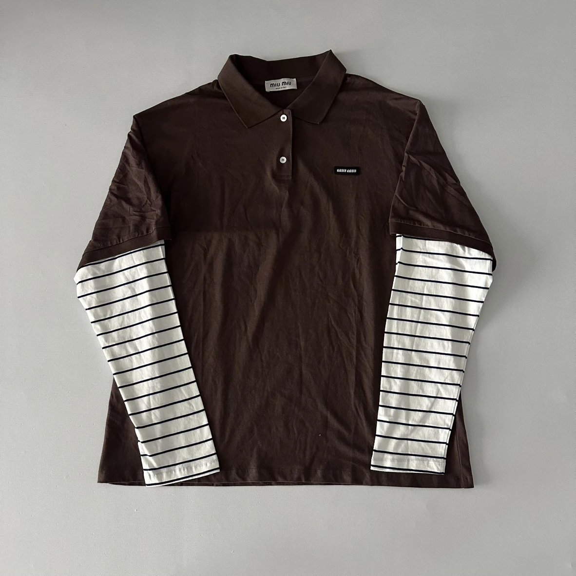 Miu Miu Striped Sleeve