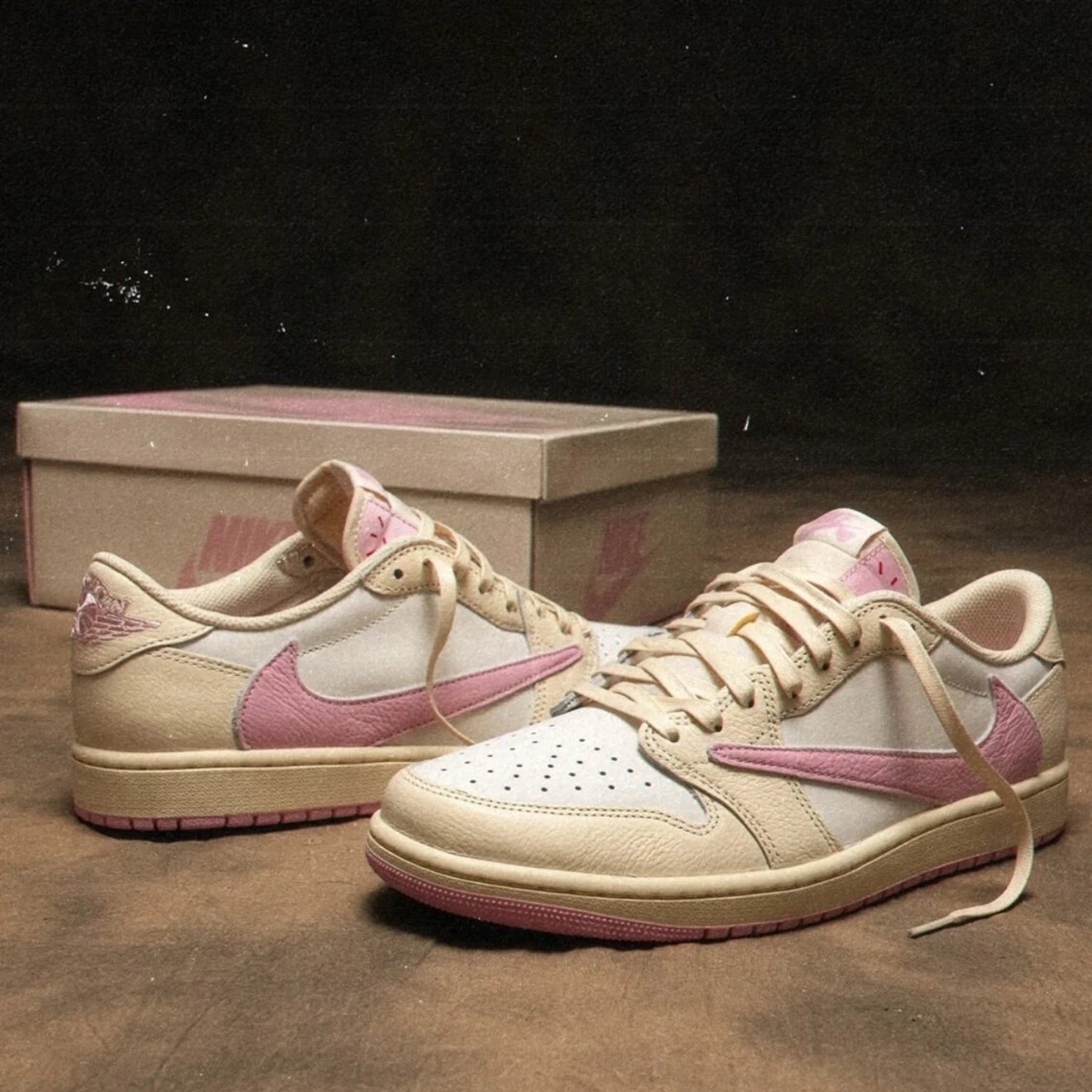 Shy Pink Light Pink Swoosh