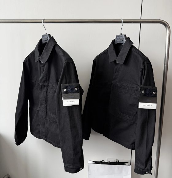 (24-Hour Shipment) Judx Si Island Denim Series - Textured Black Cotton Canvas Washed Jacket