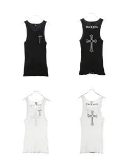 thumbnail for 8pm autonomous Chrome Old Cross cross F**ku Tank top