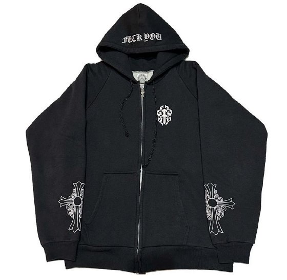 8pm Autonomous Chrome 90's OLD Dagger Zip Hoodie