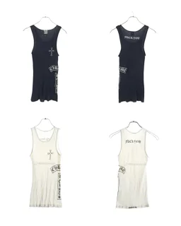 thumbnail for 8pm Autonomous Chrome Old T-bar side badge F**ku Tank top