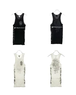 thumbnail for 8pm self-owned Chrome Old Dagger full-print Phantom Cross Tank top
