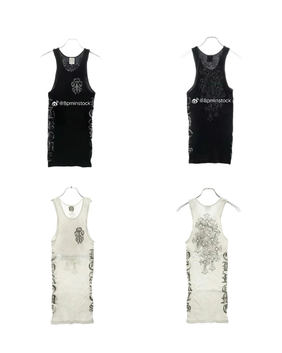 8pm Autonomous Chrome Old Cemetary Full Print Phantom Cross Tank Top