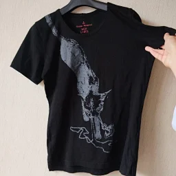 thumbnail for Vivi short-sleeved T-shirt orb cat deformed