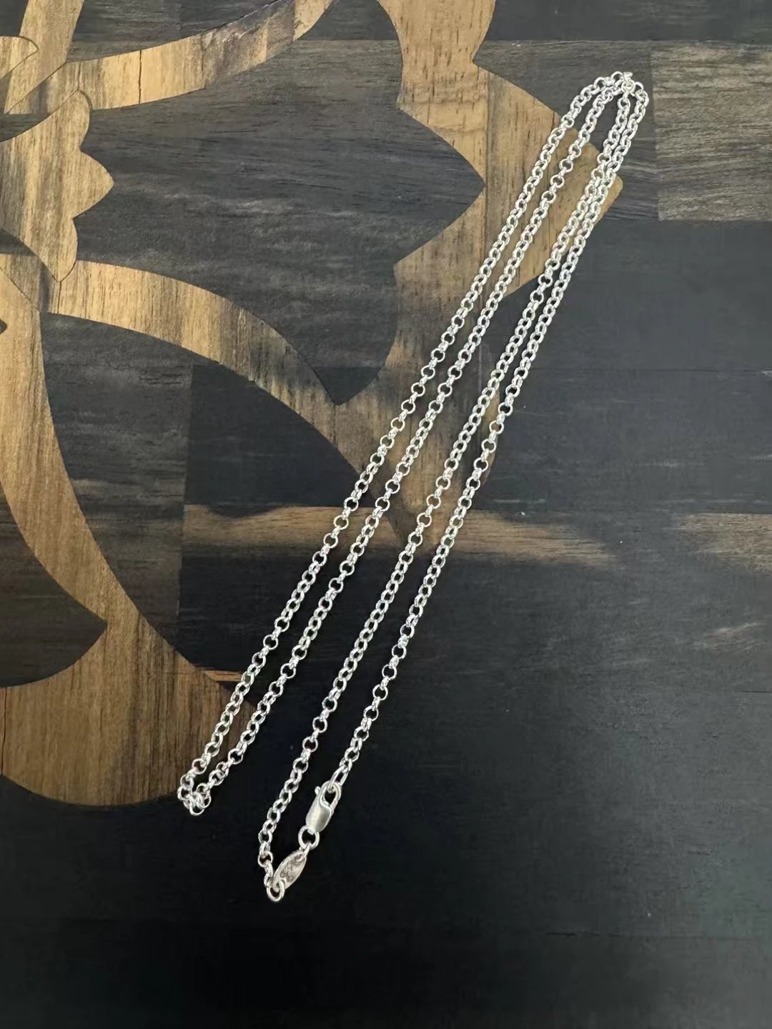 AUK Silver Jewelry Chrome Hearts Rollchain Necklace (O-Link Chain) [In Stock, Ships Immediately]