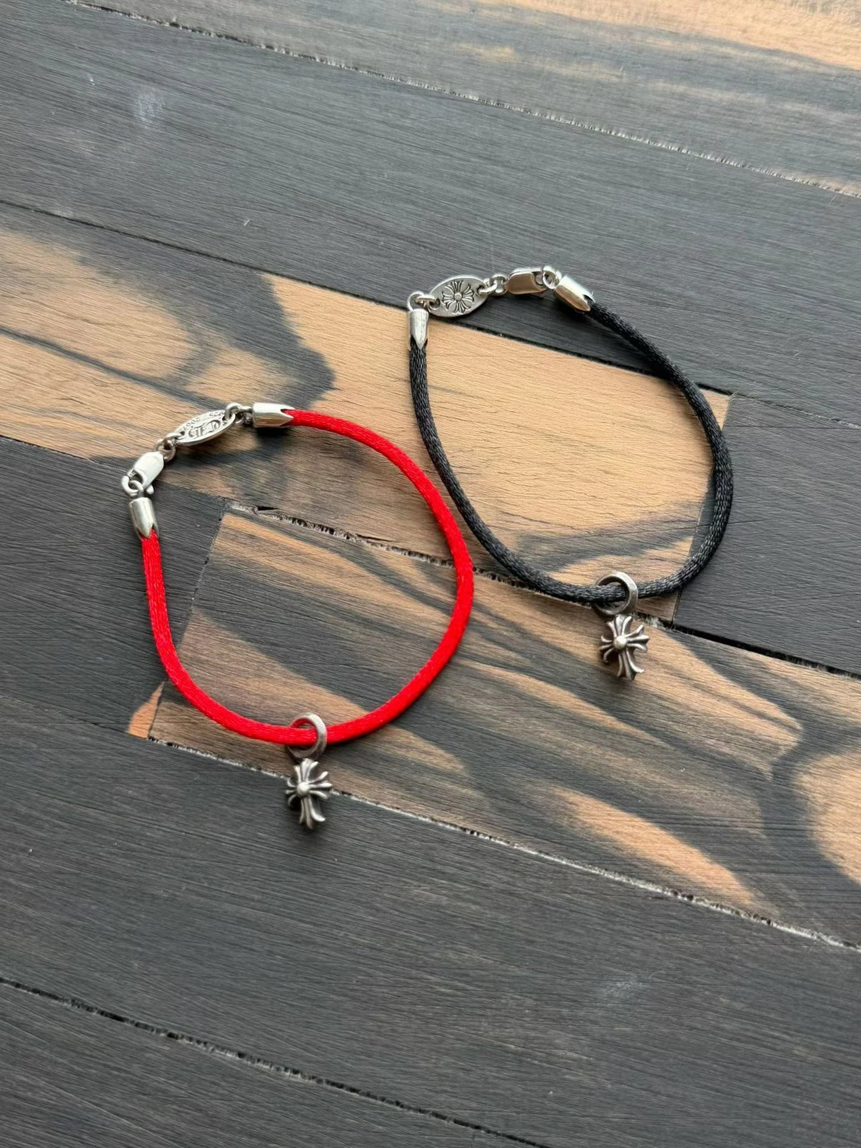 Auk Silver Jewelry Kroxin New Steel Model Cross Hand Rope 【 Steel Model Manufacturing Spot Delivery 】