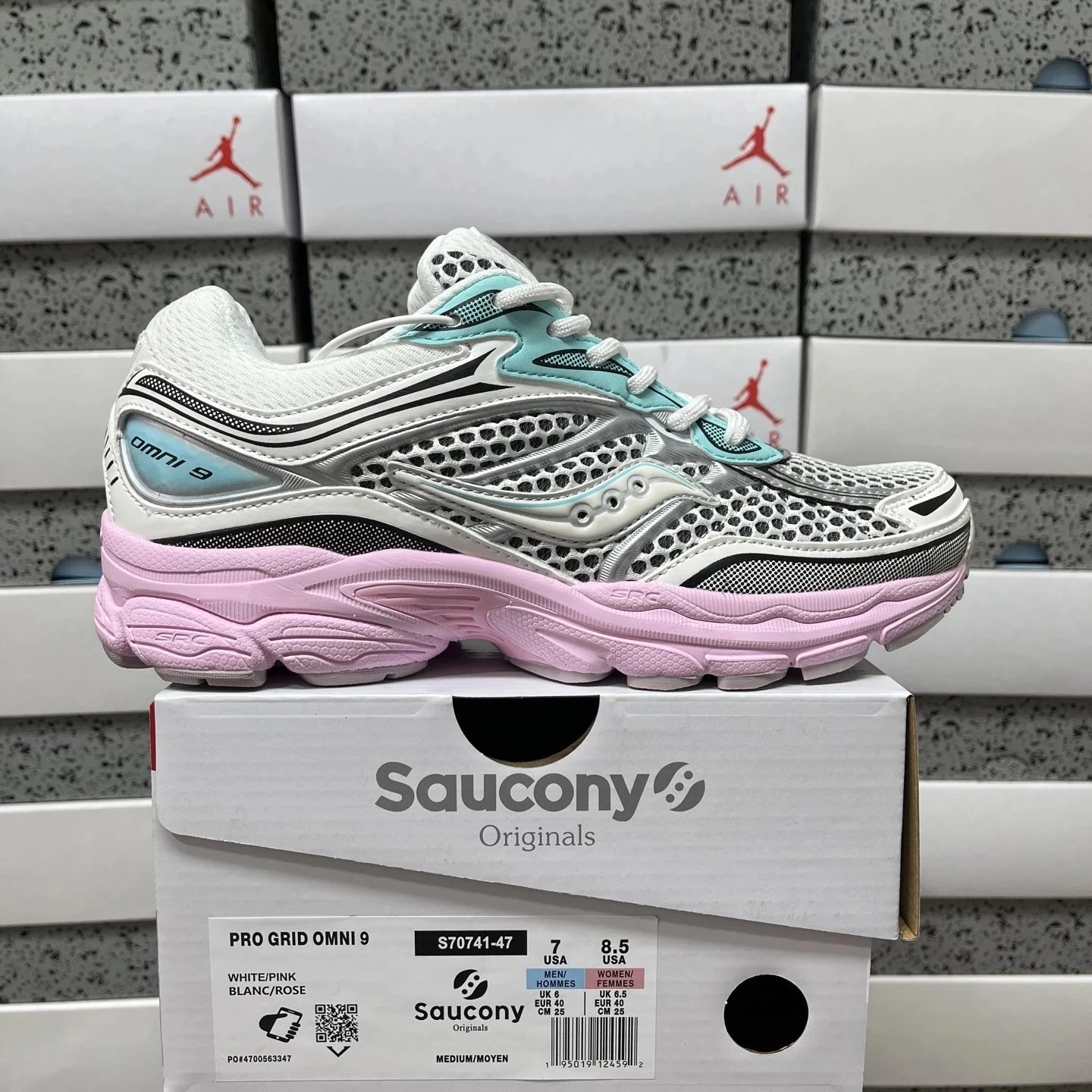 S70741-47 Silver Blue Pink