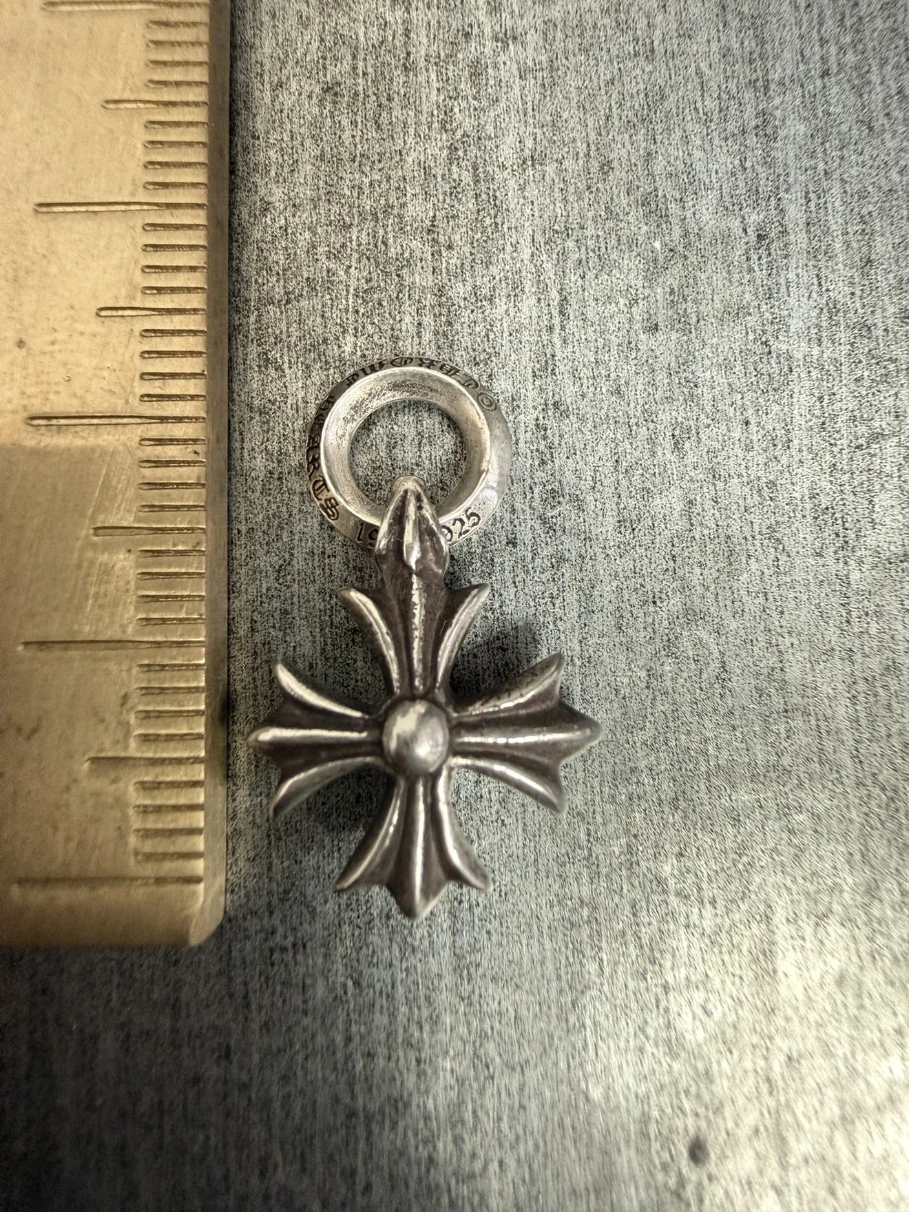 Iven Sterling Silver Cross Flower Pendant - Steel Mold Made [In Stock, Ships Immediately]