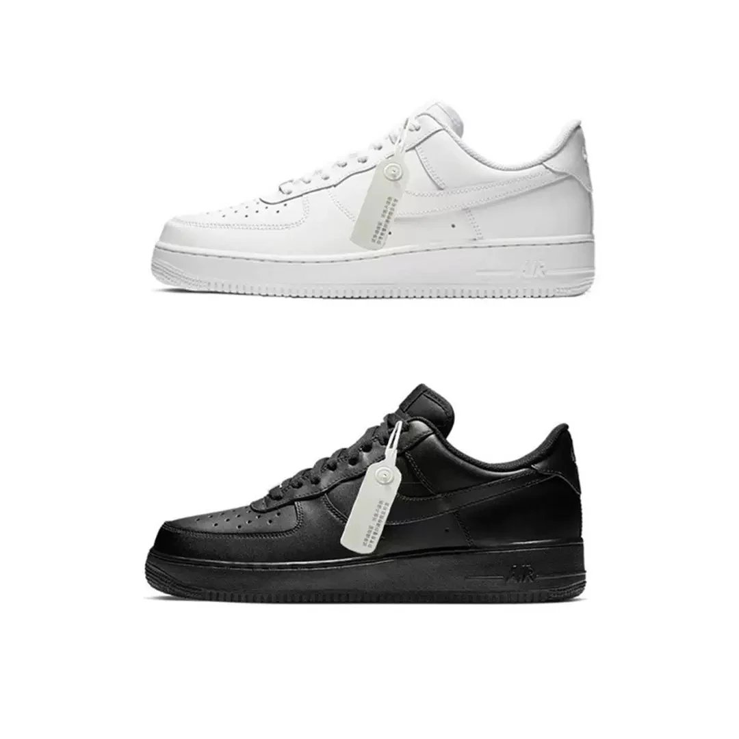Pure White Pure Black AF1 Version Black Knight