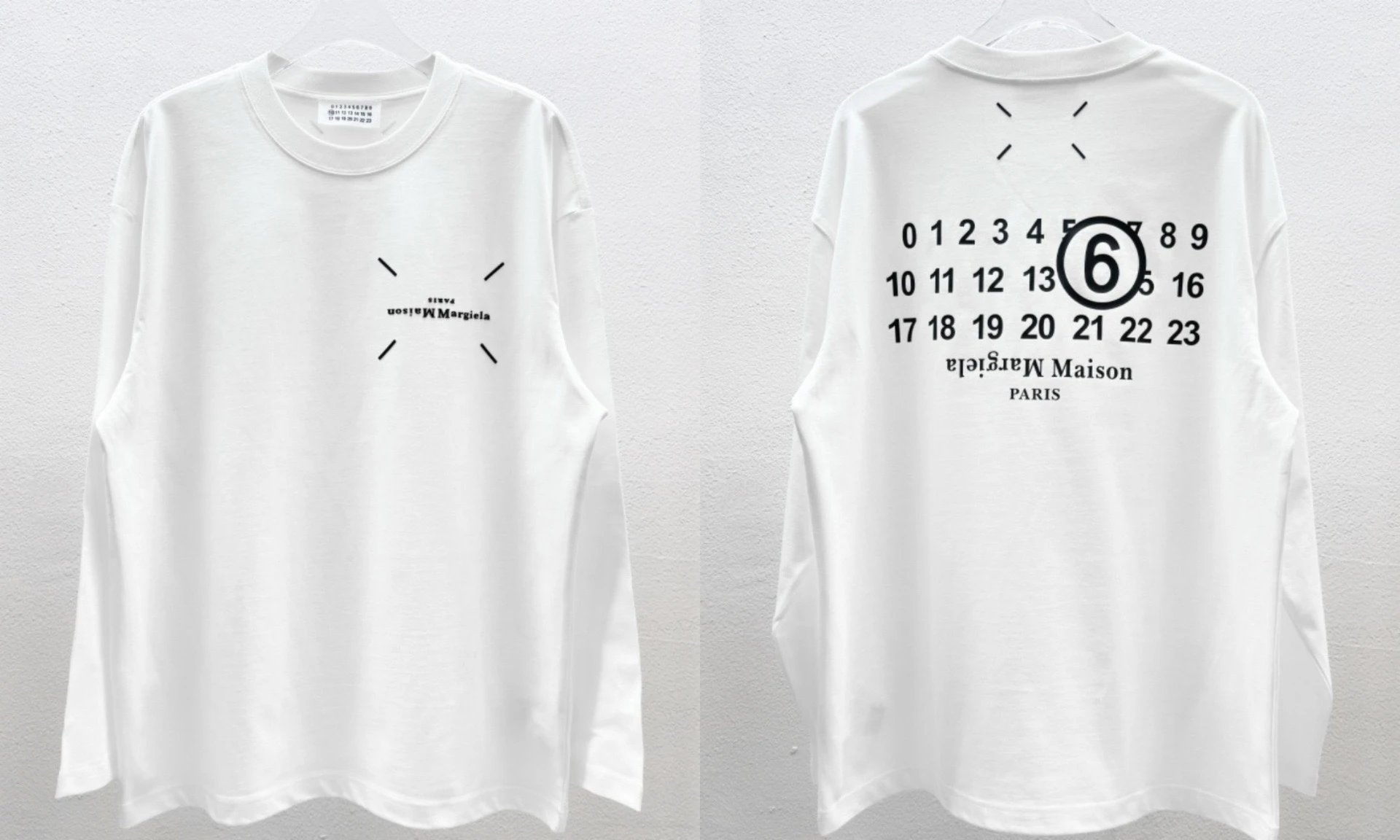 Maison Margiela Galaxy Print Long-Sleeve T-Shirt Black - 6