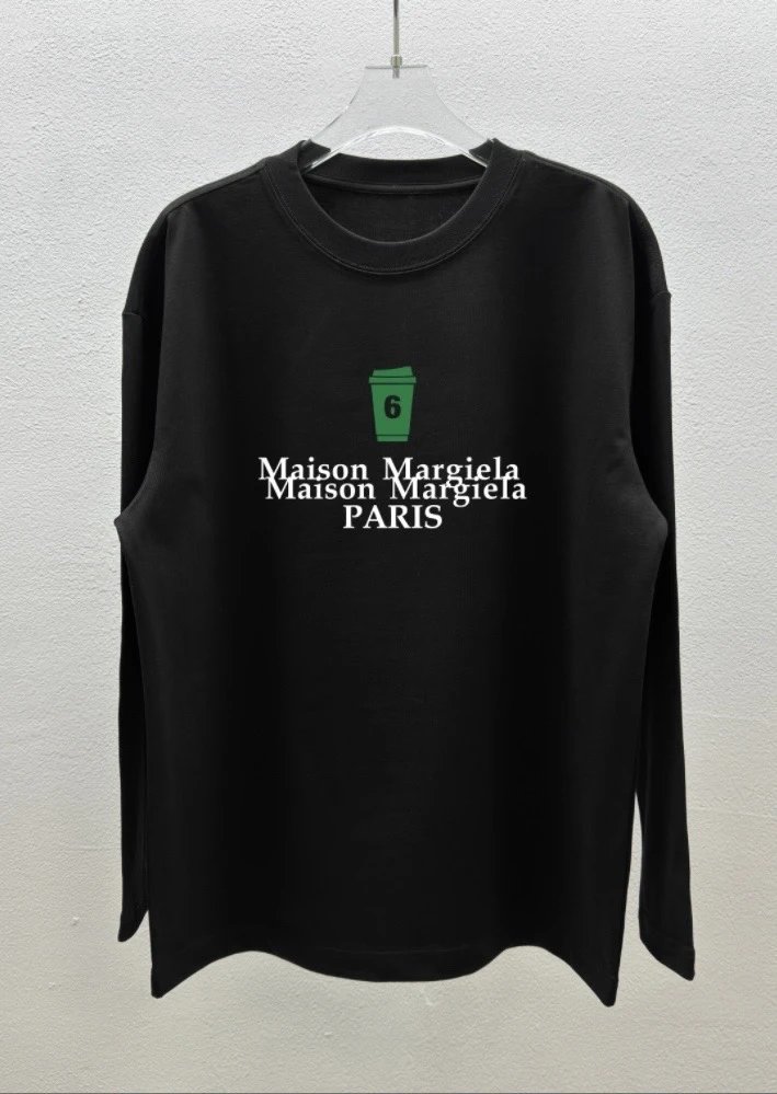 Maison Margiela Galaxy Print Long-Sleeve T-Shirt Black - 16
