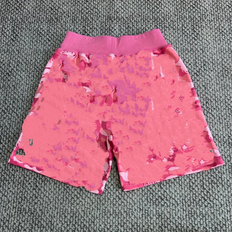 BP Flame-print camouflage shorts