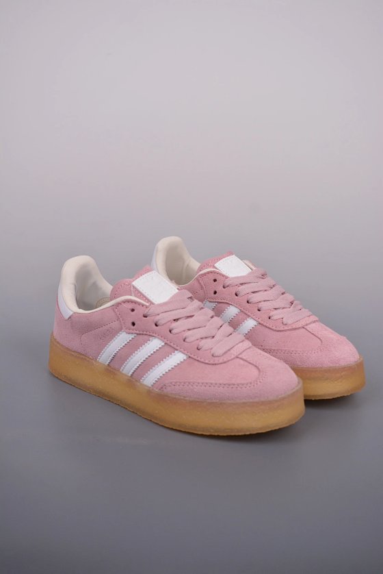 💰289Kith x Clarks x Ad Originals 8th Street Samba "Chalk White" 桑巴舞街头系列德训风低帮复古休闲板鞋#KITH 创办人兼首席执
