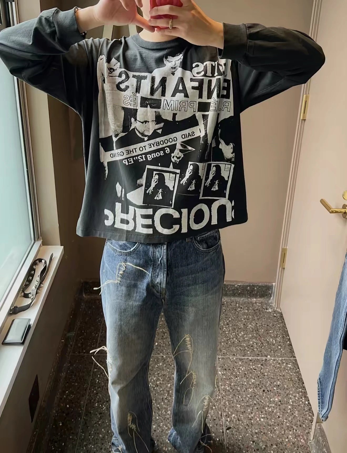 ERD 23SS 告别地面 水洗做旧长袖