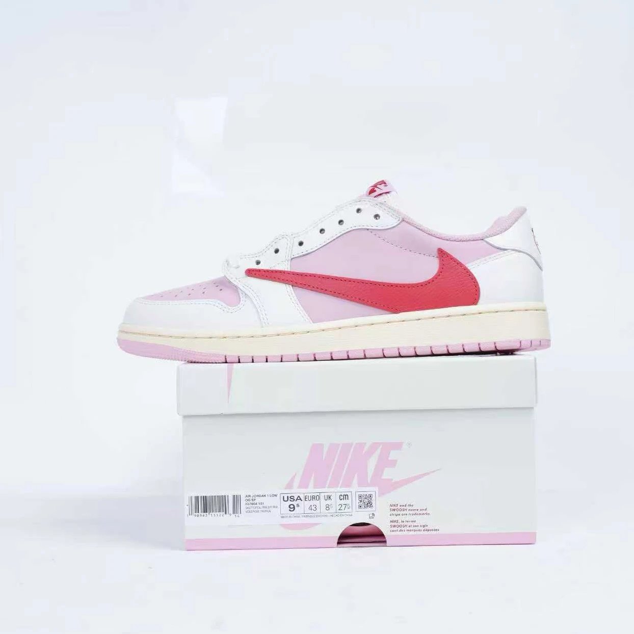 Ljr TS Jordan 1 Low Shy pink