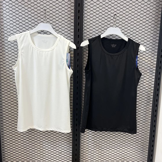 Summer new men's round neck quick drying breathable sweat wicking running sports and leisure versatile fashion sleeveless T-shirt vest 2602