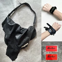 thumbnail for [Pre-sale] Alice Auaa AW05 Lucifer Set Shoulder strap connection with leather strap, adjustable size freely. Our shoulder bag is a custom product, no stock available. The first batch is estimated to be only 100 units