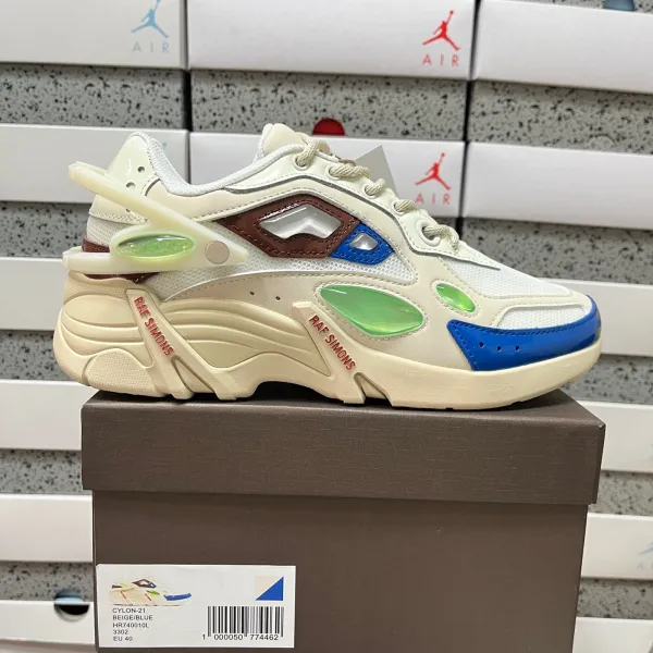 Adidas Raf Simons x Adidas Cyлон-21 Beige / Blue Sneakers Chunky Sneakers - 1