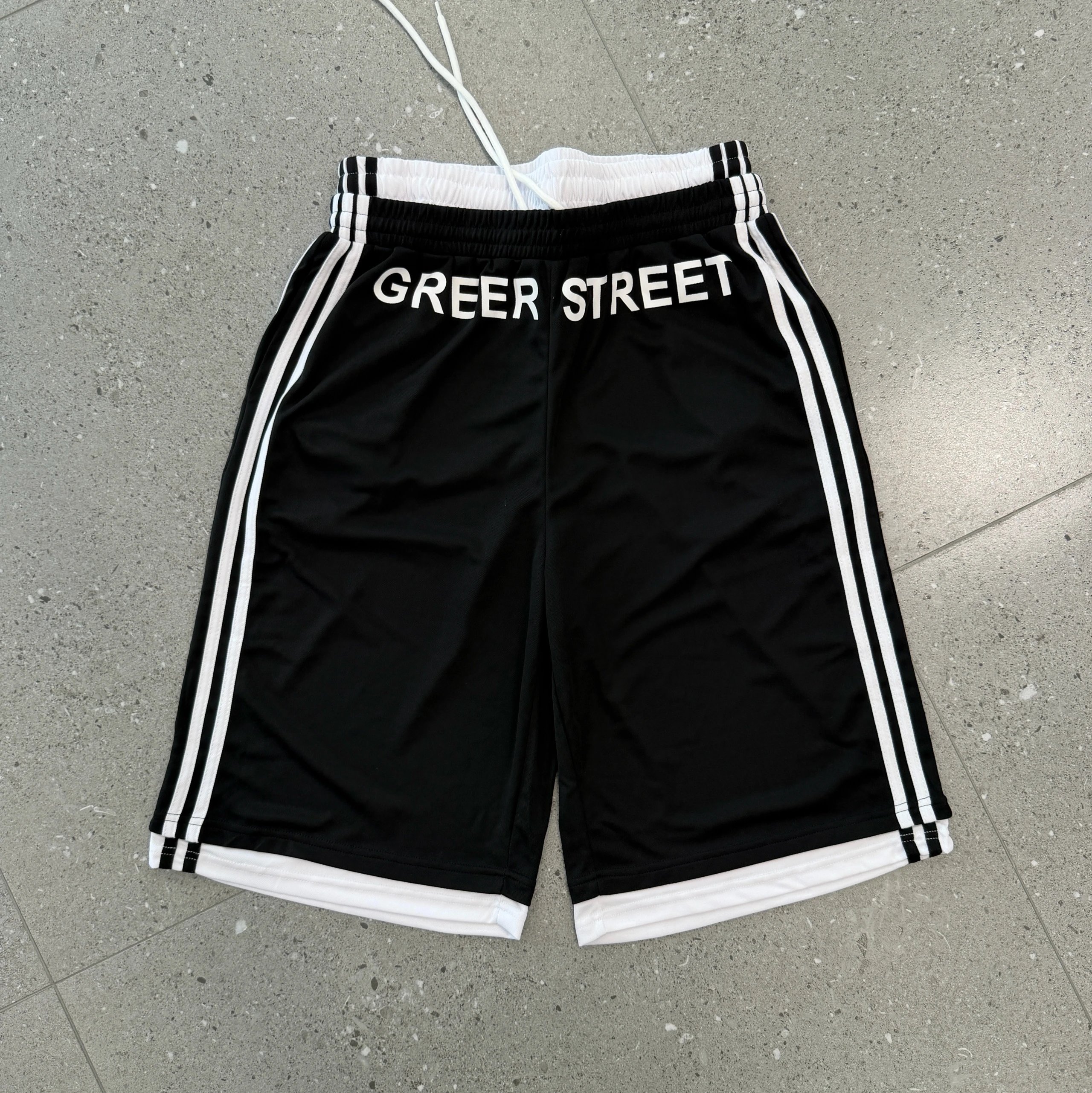 Greer Street Double Shorts Oreo Black White