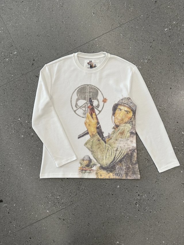 Waffle Grid Soldier Long Sleeve Shirt: seller detail photo 1