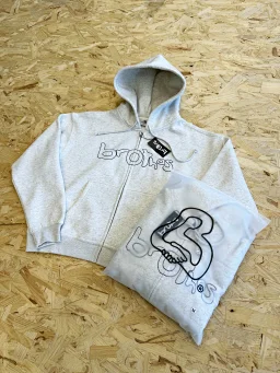 thumbnail for Bro zippered cardigan sweatshirt