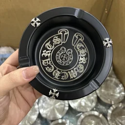 thumbnail for [Spot on the same day] Crossin metal ashtray (welfare top 200 9.8) stainless steel does not peel off paint with high-quality brand logo and si**er heart logo