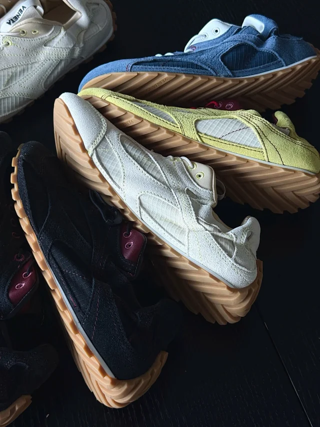 Bottega Veneta Sneakers Orbit Flash suede and mesh quick-lace product detail image 35