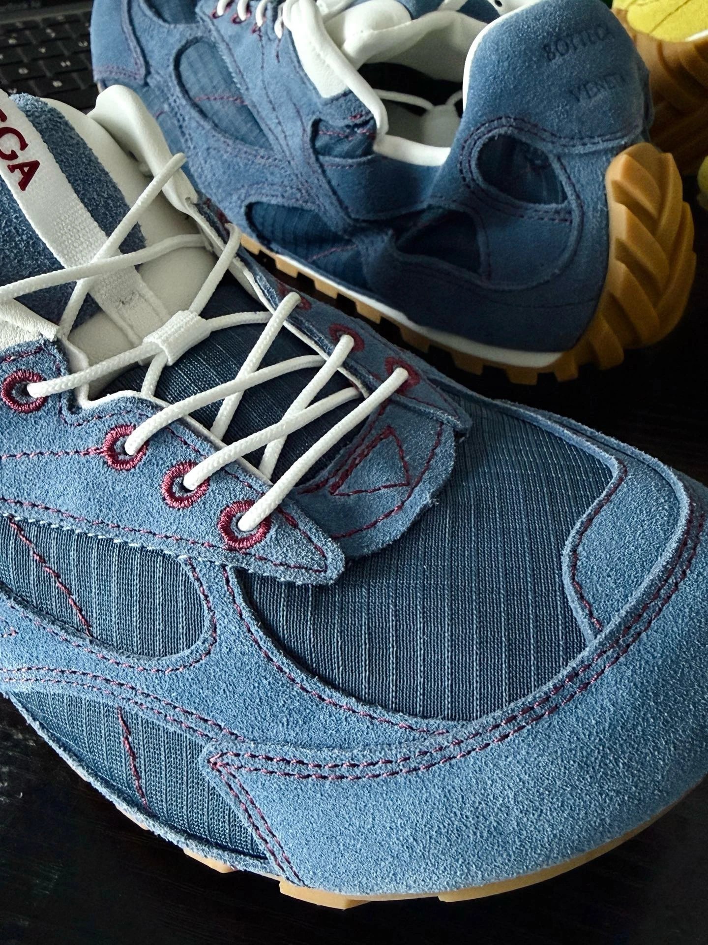 Bottega Veneta Sneakers Orbit Flash suede and mesh quick-lace image 12