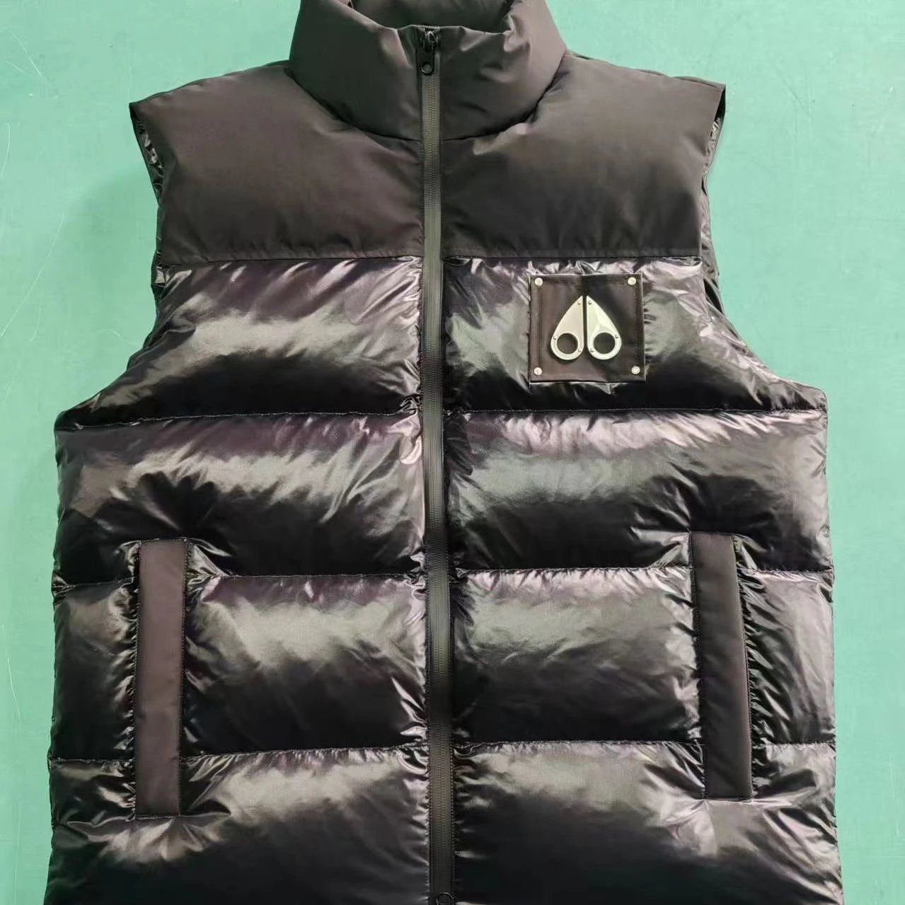 Moose Knuckles Puffer Vest Silver Metallic - 3