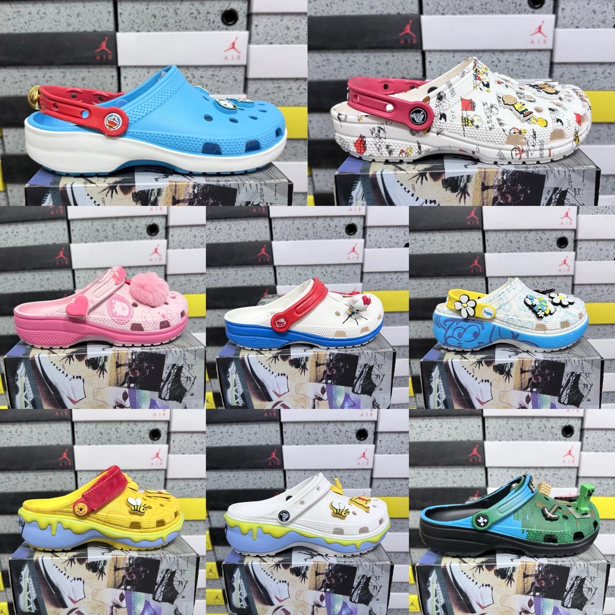 【XY版2】链接2 Cro X Bape 经典木屐系列夏日沙滩室内外穿搭休闲涉水洞洞鞋