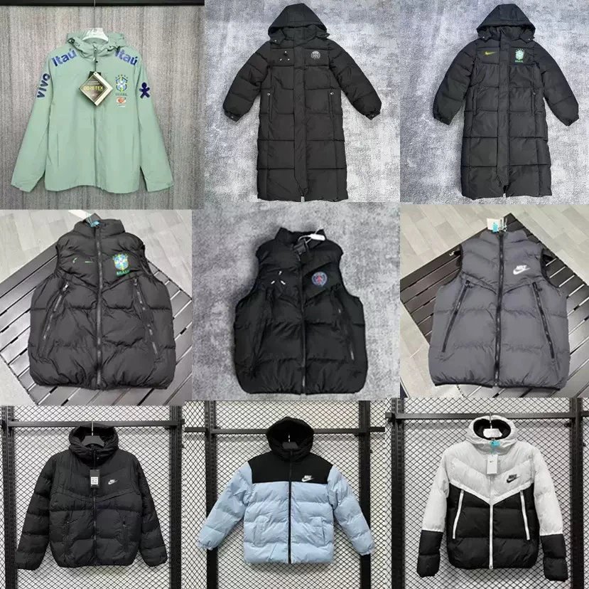 足球冲锋衣棉服巴西巴黎德国红魔拜仁风衣加绒薄款内马尔姆巴佩 - 136827