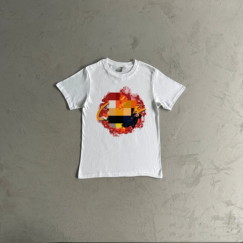 35¥ football flames t-shirt