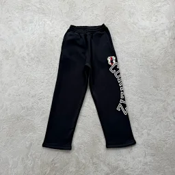 thumbnail for Evil - shield arched straight-leg sweatpants