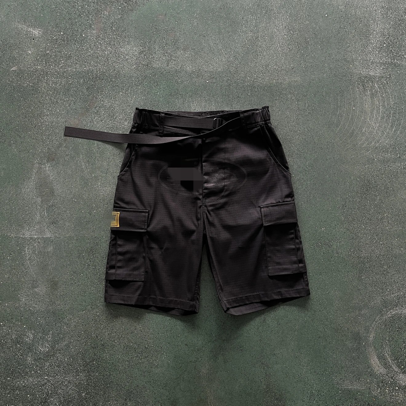 Evil triple black workwear shorts